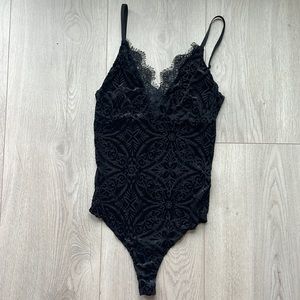 Black Velvet Bodysuit